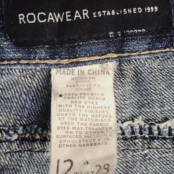 Rocawear ~ Size Boys 12 (28” Waist) ~ Distressed Jeans ~ Excellent Condition - Picture 10 of 11